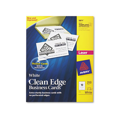 Avery&reg; Premium Clean Edge Business Cards