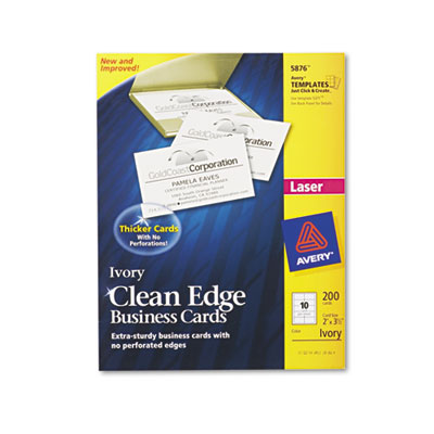 Avery&reg; Premium Clean Edge Business Cards