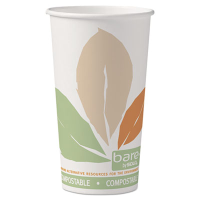SOLO&reg; Cup Company Bare&reg; Eco-Forward&reg; PLA Paper Hot Cups