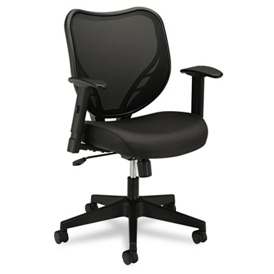 basyx&reg; VL551 Mesh Mid-Back Task Chair with Fabric Seat