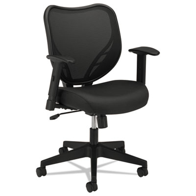 basyx&reg; VL551 Mesh Mid-Back Task Chair with Fabric Seat