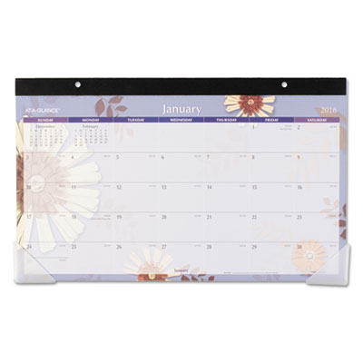 AT-A-GLANCE&reg; Paper Flowers Desk Pad