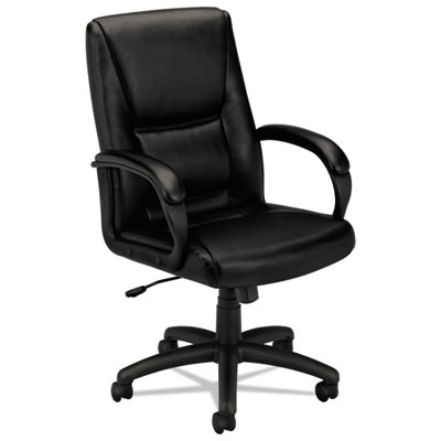 basyx&reg; VL161 Executive High-Back Leather Chair