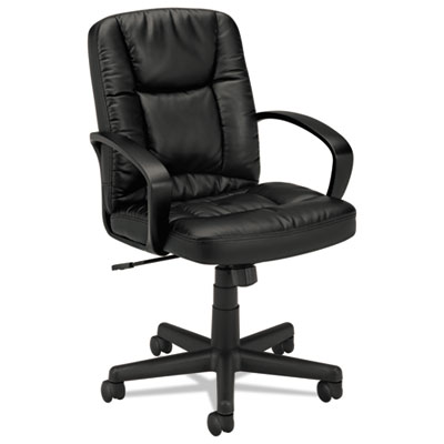 basyx&reg; VL171 Executive Mid-Back Leather Chair