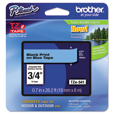 Brother&reg; P-Touch&reg; TZe Series Standard Adhesive Laminated Labeling Tape