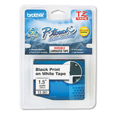 Brother&reg; P-Touch&reg; TZe Series Standard Adhesive Laminated Labeling Tape