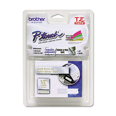 Brother&reg; P-Touch&reg; TZe Series Standard Adhesive Laminated Labeling Tape