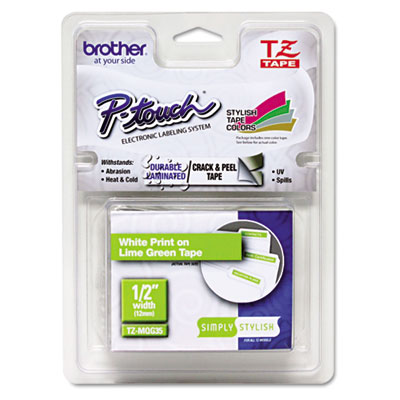 Brother&reg; P-Touch&reg; TZe Series Standard Adhesive Laminated Labeling Tape