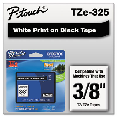Brother&reg; P-Touch&reg; TZe Series Standard Adhesive Laminated Labeling Tape