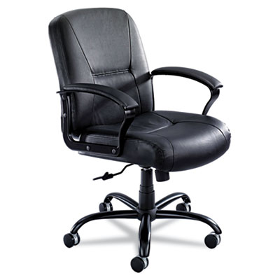 Safco&reg; Serenity&trade; Big &amp; Tall Mid Back Leather Chair