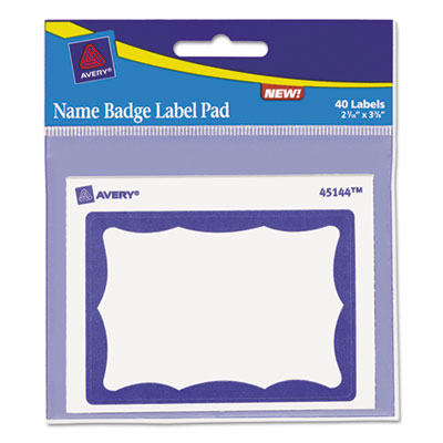 Avery&reg; Name Badge Label Pad