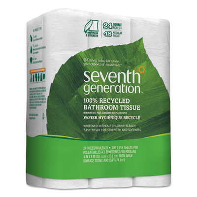 Seventh Generation&reg; 100% Recycled Bathroom Tissue Rolls