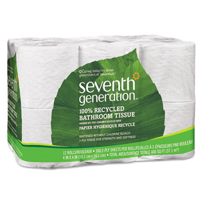 Seventh Generation&reg; 100% Recycled Bathroom Tissue Rolls