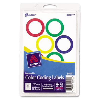 Avery&reg; Removable Color-Coding Labels