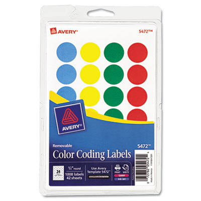 Avery&reg; Removable Color-Coding Labels