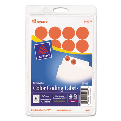 Avery&reg; Removable Color-Coding Labels
