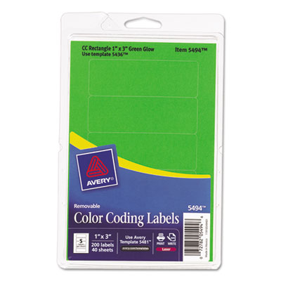 Avery&reg; Removable Color-Coding Labels