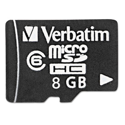 Verbatim&reg; MicroSDHC Card with Adapter