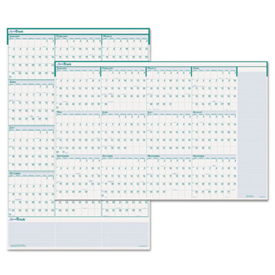 House of Doolittle&trade; Express Track&reg; 100% Recycled Reversible/Erasable Yearly Wall Calendar
