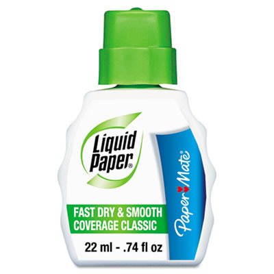 Paper Mate&reg; Liquid Paper&reg; Fast Dry and Smooth Coverage Classic Correction Fluid
