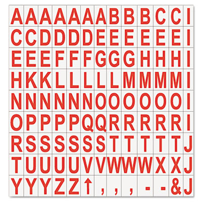 MasterVision&reg; Interchangeable Magnetic Characters