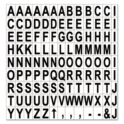 MasterVision&reg; Interchangeable Magnetic Characters