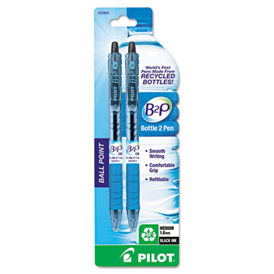 Pilot&reg; B2P Bottle-2-Pen Recycled Retractable Ball Point Pen