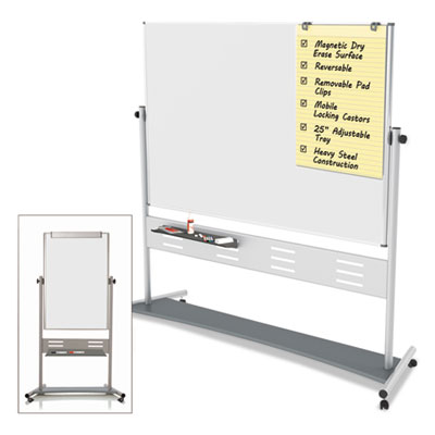 MasterVision&reg; Magnetic Reversible Mobile Easel