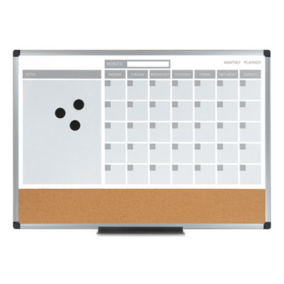 MasterVision&reg; 3-in-1 Planner Board