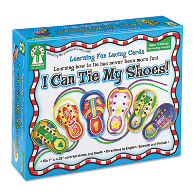 Carson-Dellosa Publishing &ldquo;I Can Tie My Shoes!&rdquo; Lacing Cards