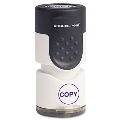Accustamp Pre-Inked Round Stamp with Microban