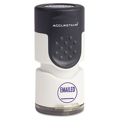 Accustamp Pre-Inked Round Stamp with Microban