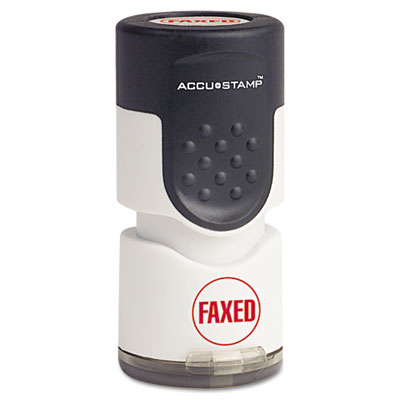 Accustamp Pre-Inked Round Stamp with Microban