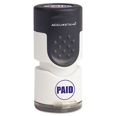Accustamp Pre-Inked Round Stamp with Microban