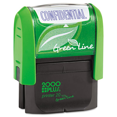 2000 PLUS&reg; Green Line Self-Inking Message Stamp