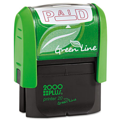 2000 PLUS&reg; Green Line Self-Inking Message Stamp