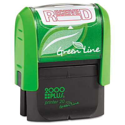 2000 PLUS&reg; Green Line Self-Inking Message Stamp