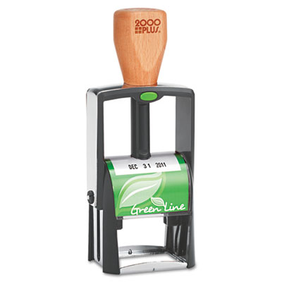 2000 PLUS&reg; Green Line Self-Inking Heavy Duty Stamp
