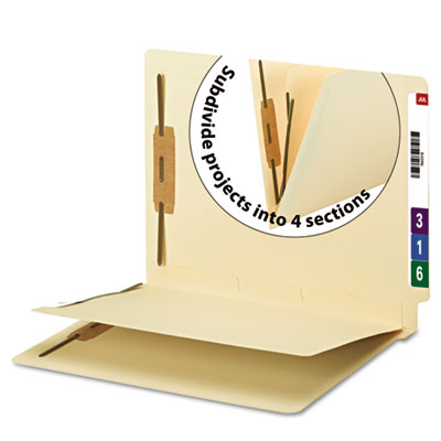 Smead® Fastener Folder with Divider Smead® Fastener Folder with Divider