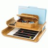 Safco&reg; Bamboo Desktop Organizer with Trays