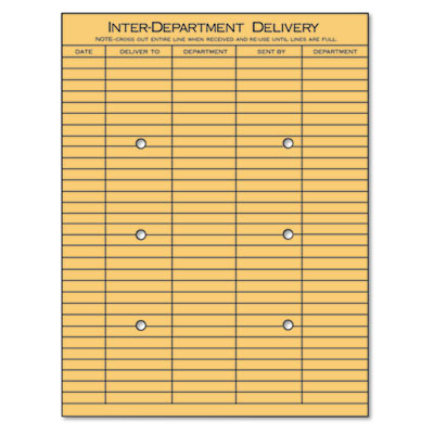 Universal&reg; Light Brown Kraft String &amp; Button Interoffice Envelope