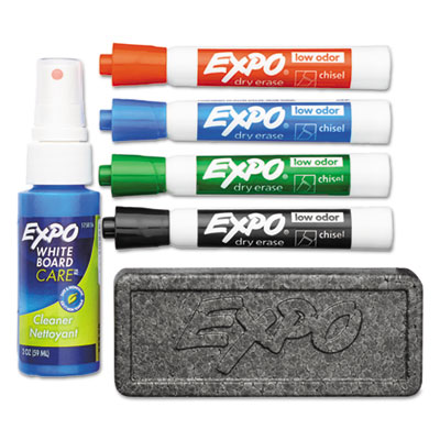 EXPO&reg; Low-Odor Dry Erase Marker Starter Set