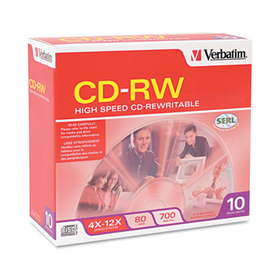 Verbatim&reg; CD-RW High-Speed Rewritable Disc