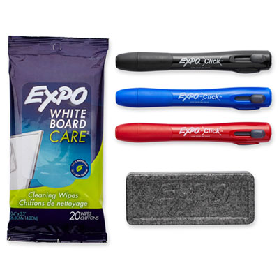 EXPO&reg; Click&trade; Dry Erase Marker Starter Set