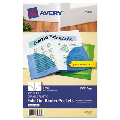 Avery&reg; Mini Size Binder Pockets