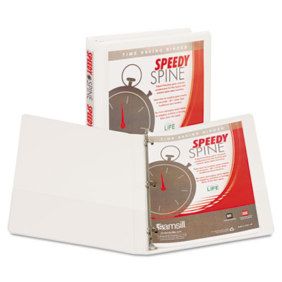 Samsill&reg; Speedy Spine Heavy-Duty Time Saving Round Ring View Binder