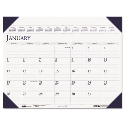 House of Doolittle&trade; Executive Monthly Desk Pad Calendar