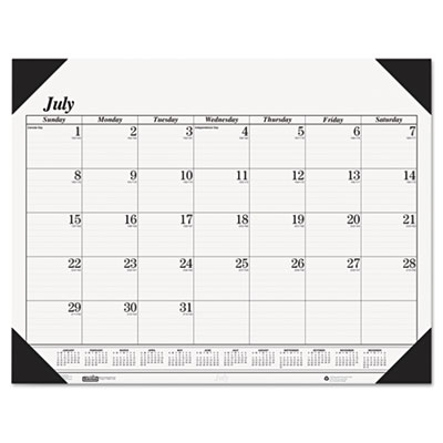 House of Doolittle&trade; 100% Recycled Economy Academic Desk Pad Calendar