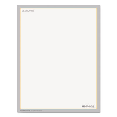 AT-A-GLANCE&reg; WallMates&reg; Self-Adhesive Dry Erase Writing Surface