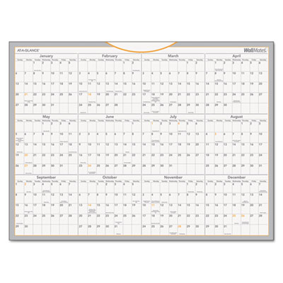 AT-A-GLANCE&reg; WallMates&reg; Self-Adhesive Dry Erase Planning Surfaces